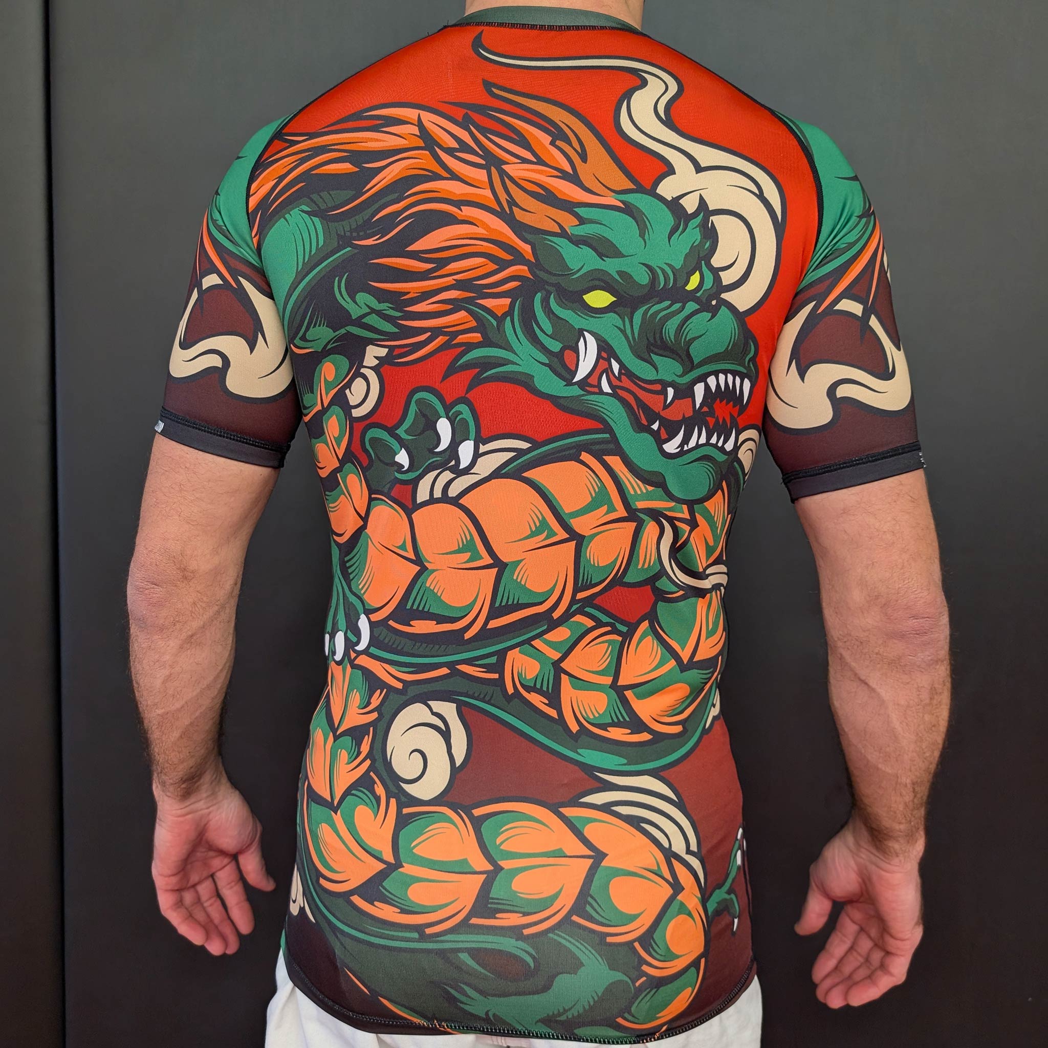 Chinese Dragon BJJ Rashguard – Short-Sleeve Grappling Shirt - The Fight Hub