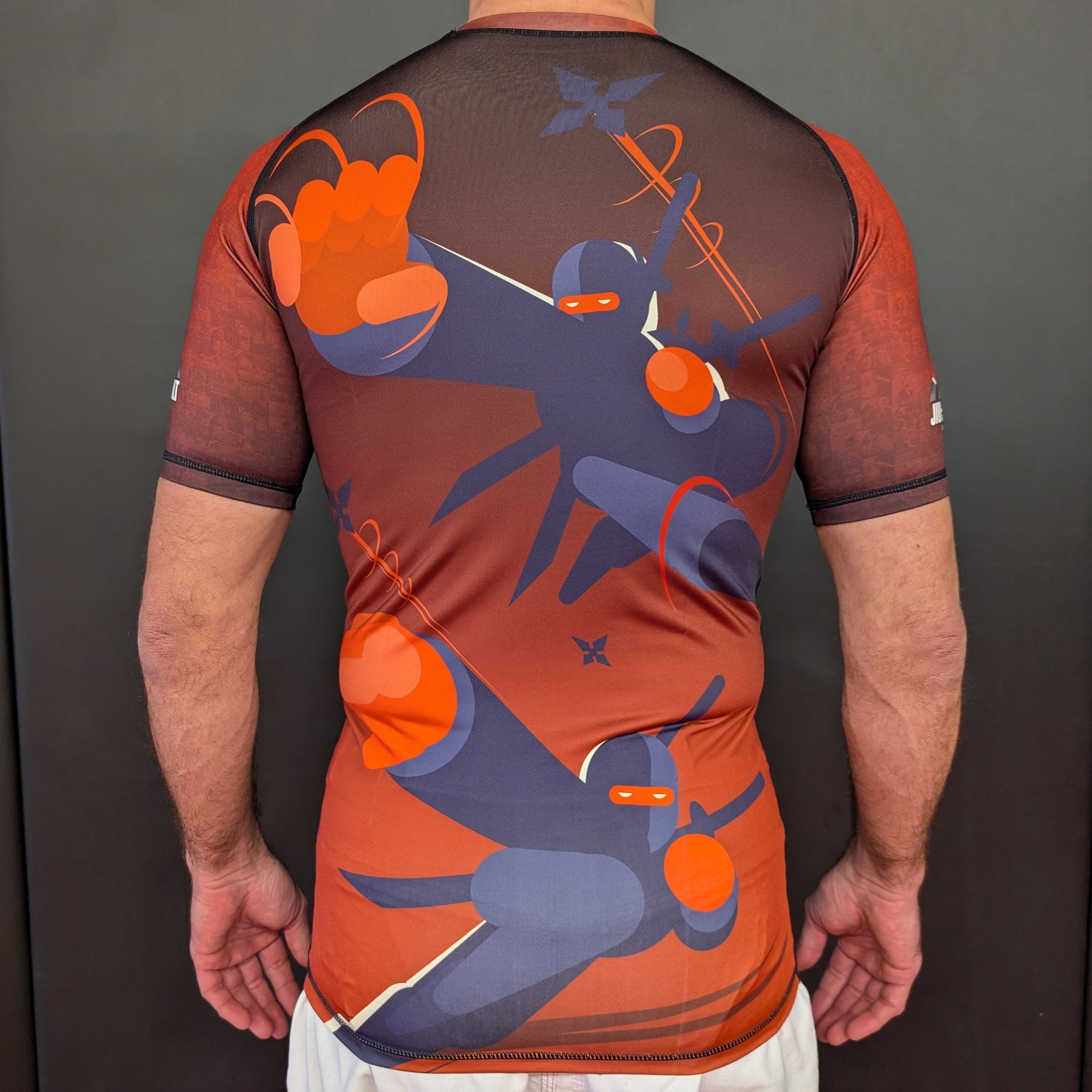 Ninja BJJ Rashguard – Short-Sleeve Grappling Shirt - The Fight Hub