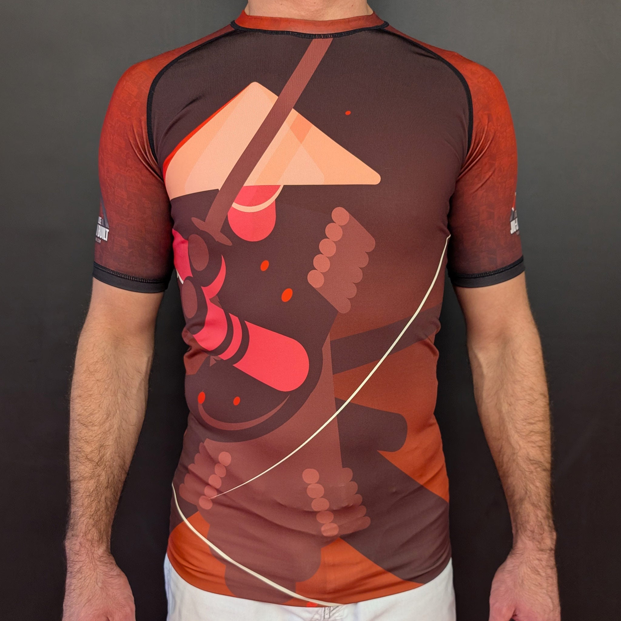 Samurai BJJ Rashguard – Short-Sleeve Grappling Shirt - The Fight Hub