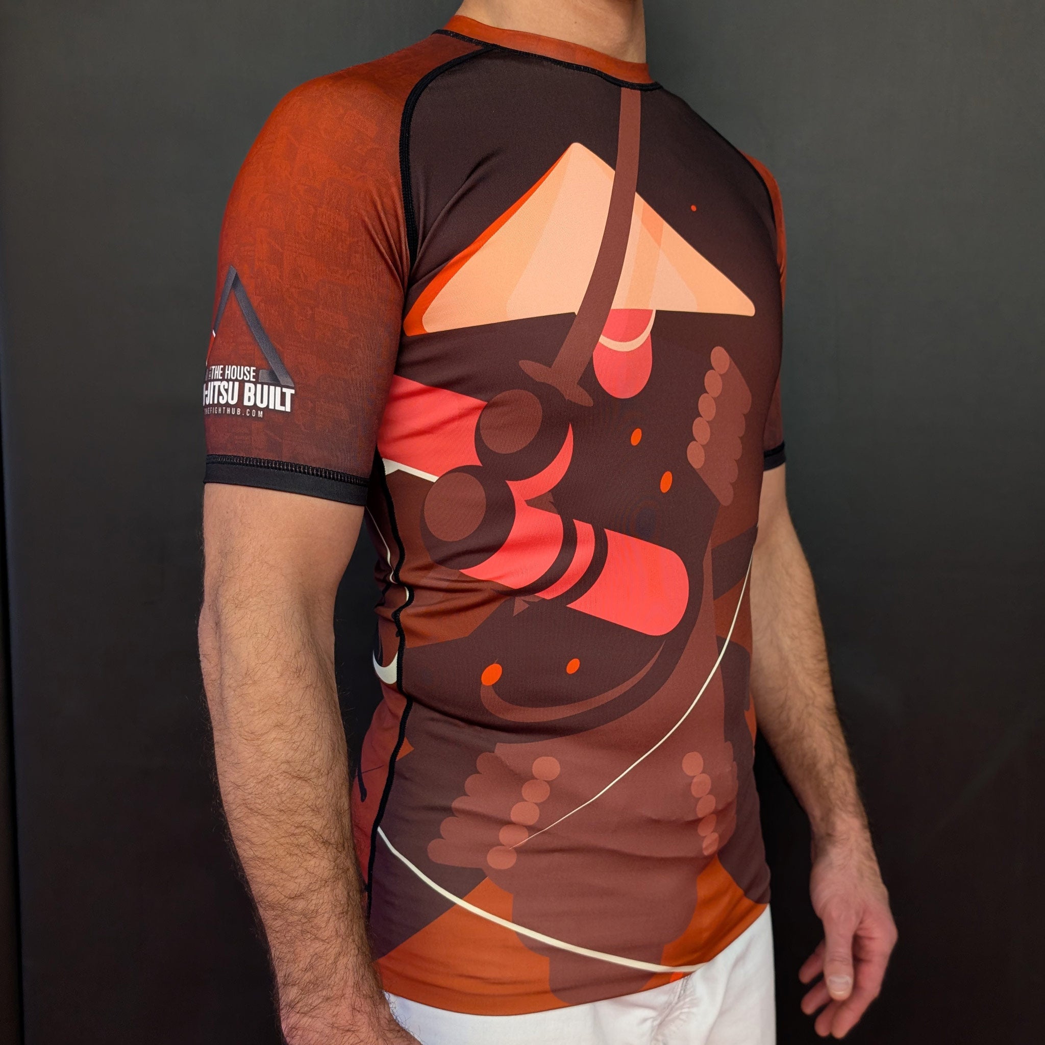 Samurai BJJ Rashguard – Short-Sleeve Grappling Shirt - The Fight Hub