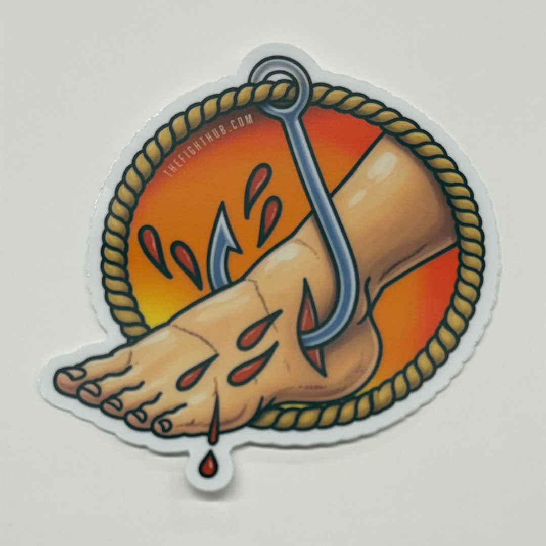 Heel Hook - Vinyl BJJ Sticker - The Fight Hub