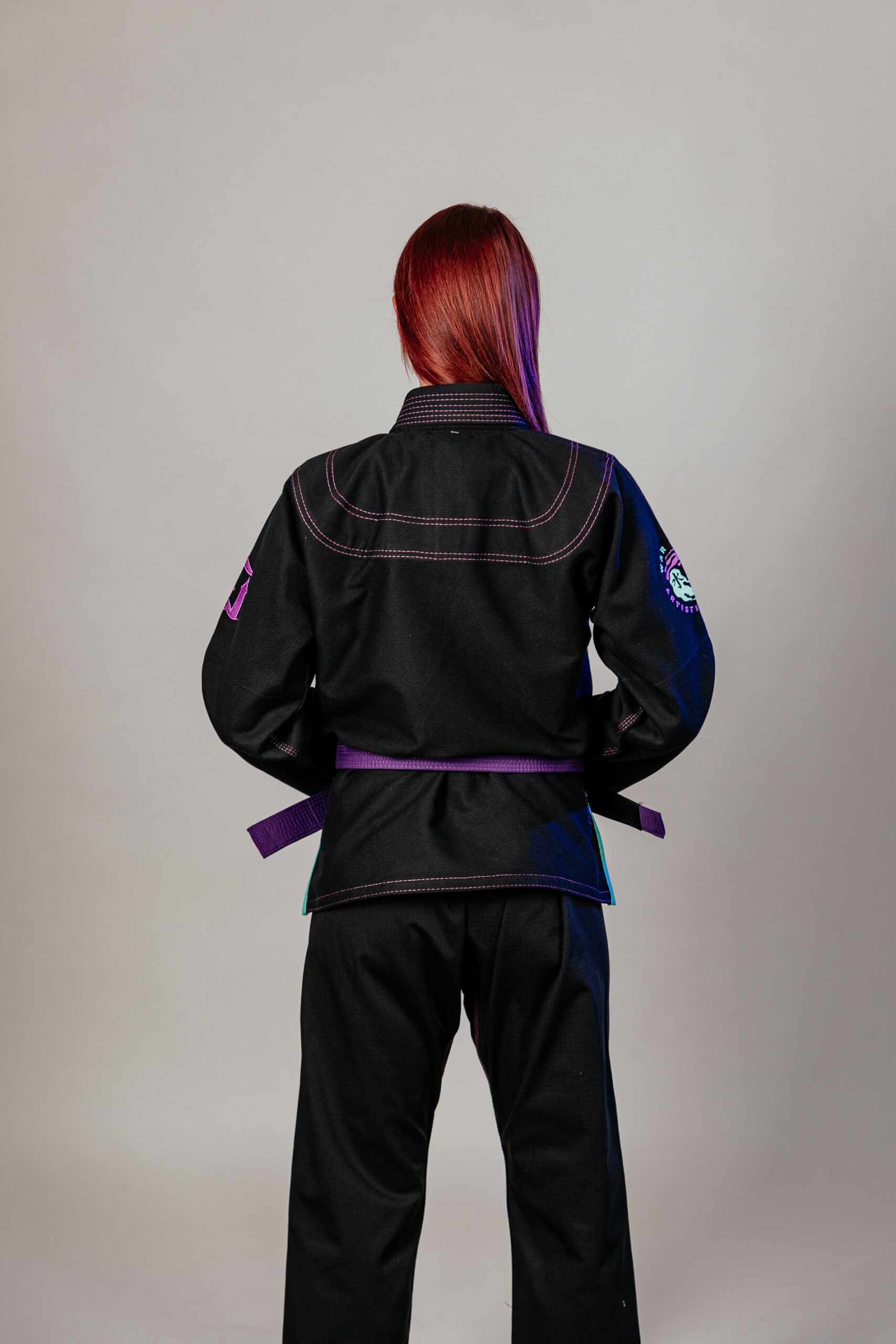 War Tribe Women's Artistic Liquid Jiu Jitsu Gi - Black - The Fight Hub