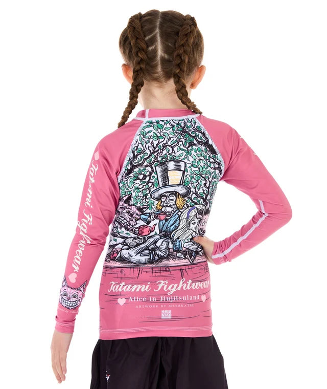 Tatami Meerkatsu Alice In Jiu-Jitsuland Rashguard - Youth