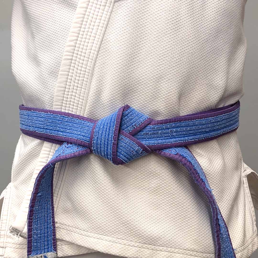 Brazilian Jiu-Jitsu Transition Belt – Adult – Fading Rank Design (Blue) - The Fight Hub