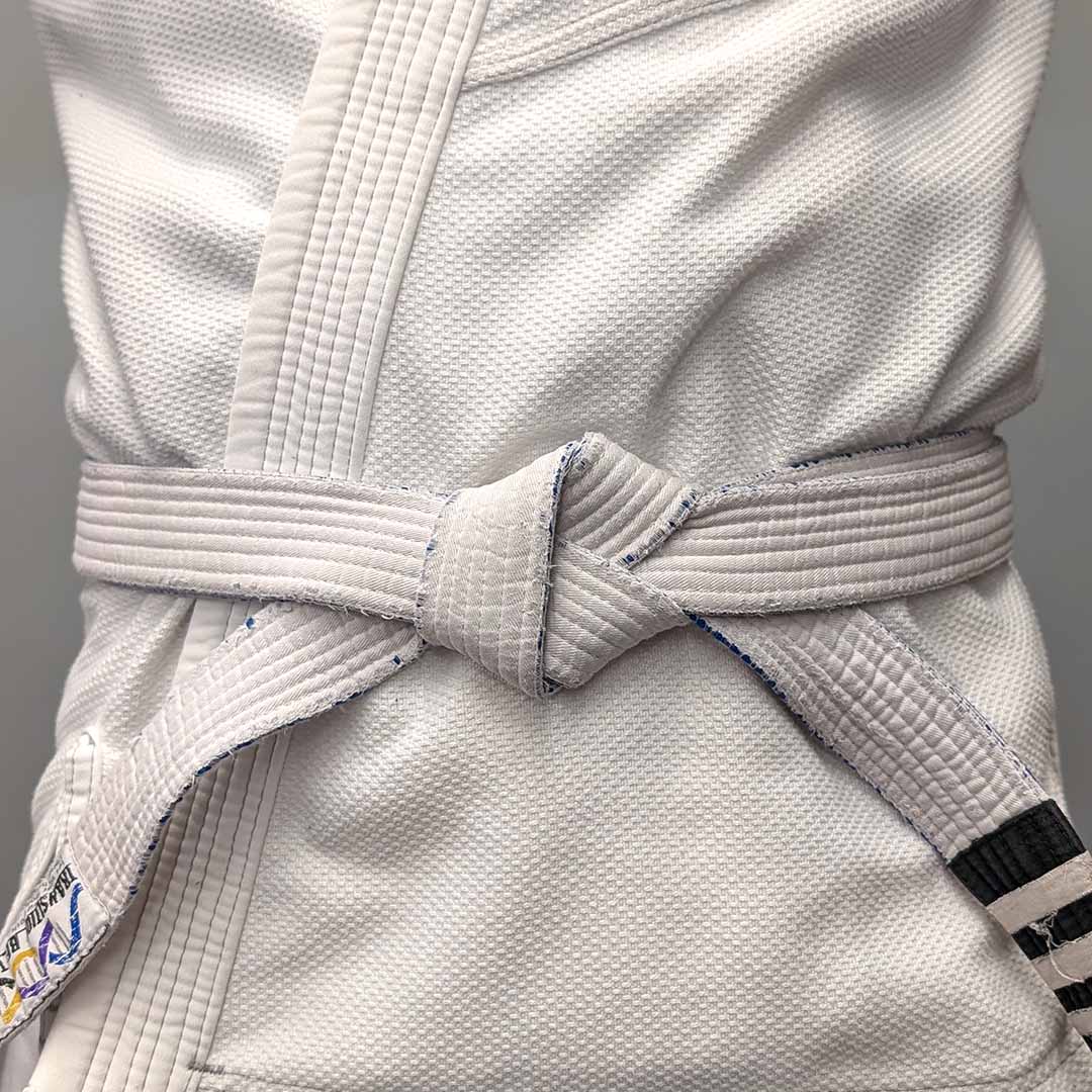 Brazilian Jiu-Jitsu Transition Belt – Adult – Fading Rank Design (White) - The Fight Hub