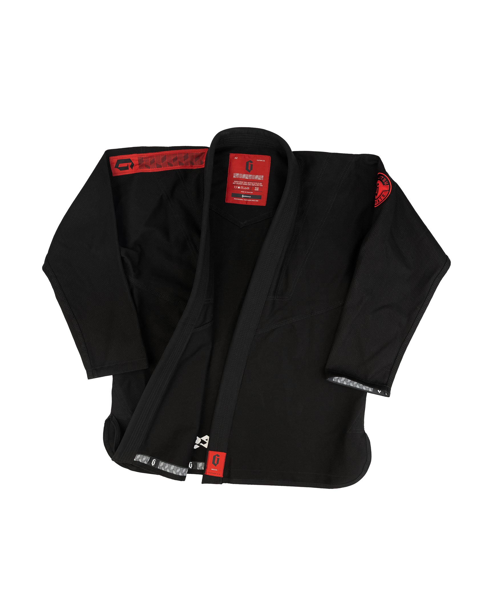 Gameness Men's Feather Gi 3.0 (Black) - The Fight Hub