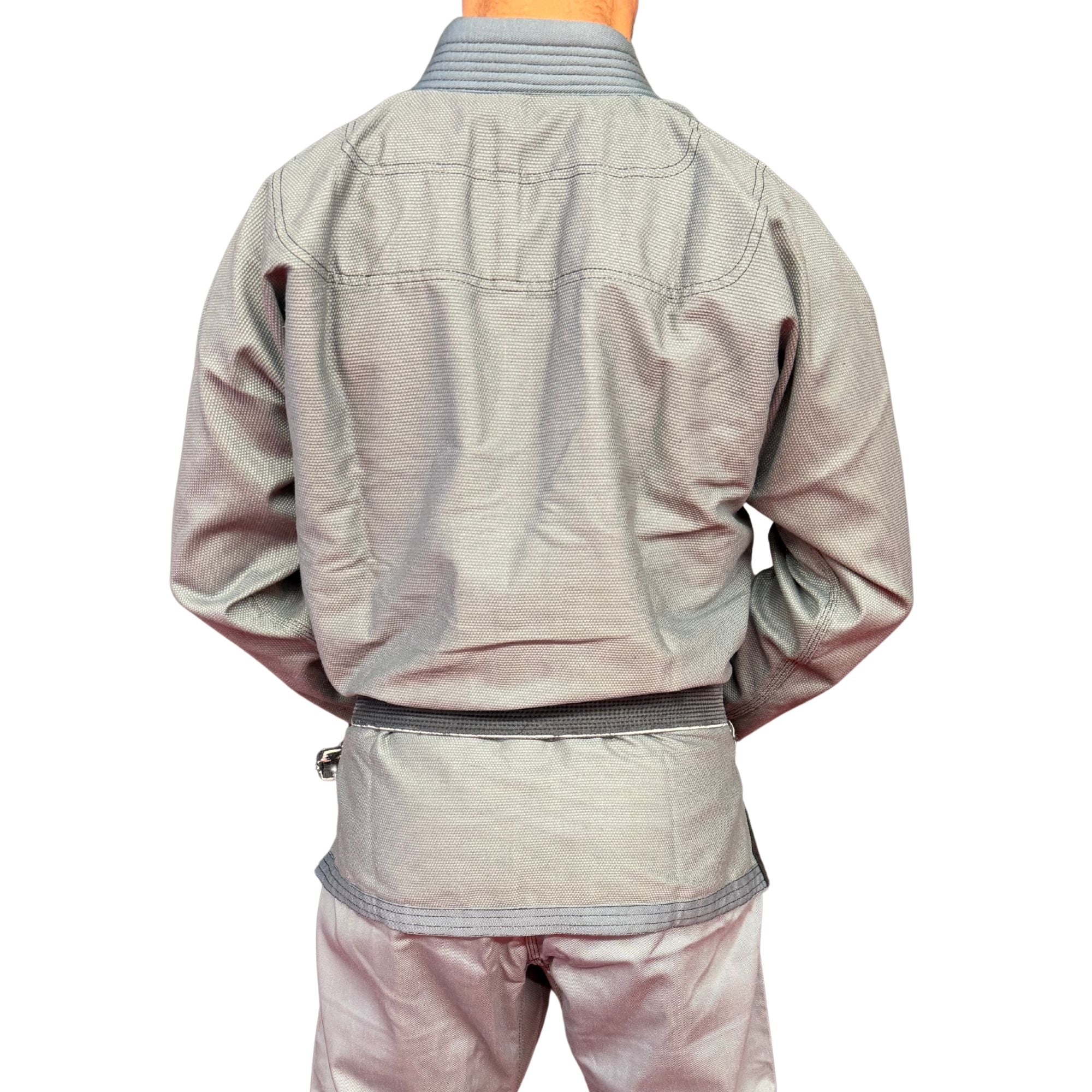 Pearl Weave BJJ Gi - Adult (Gray w/ Black Contrast Stitching)