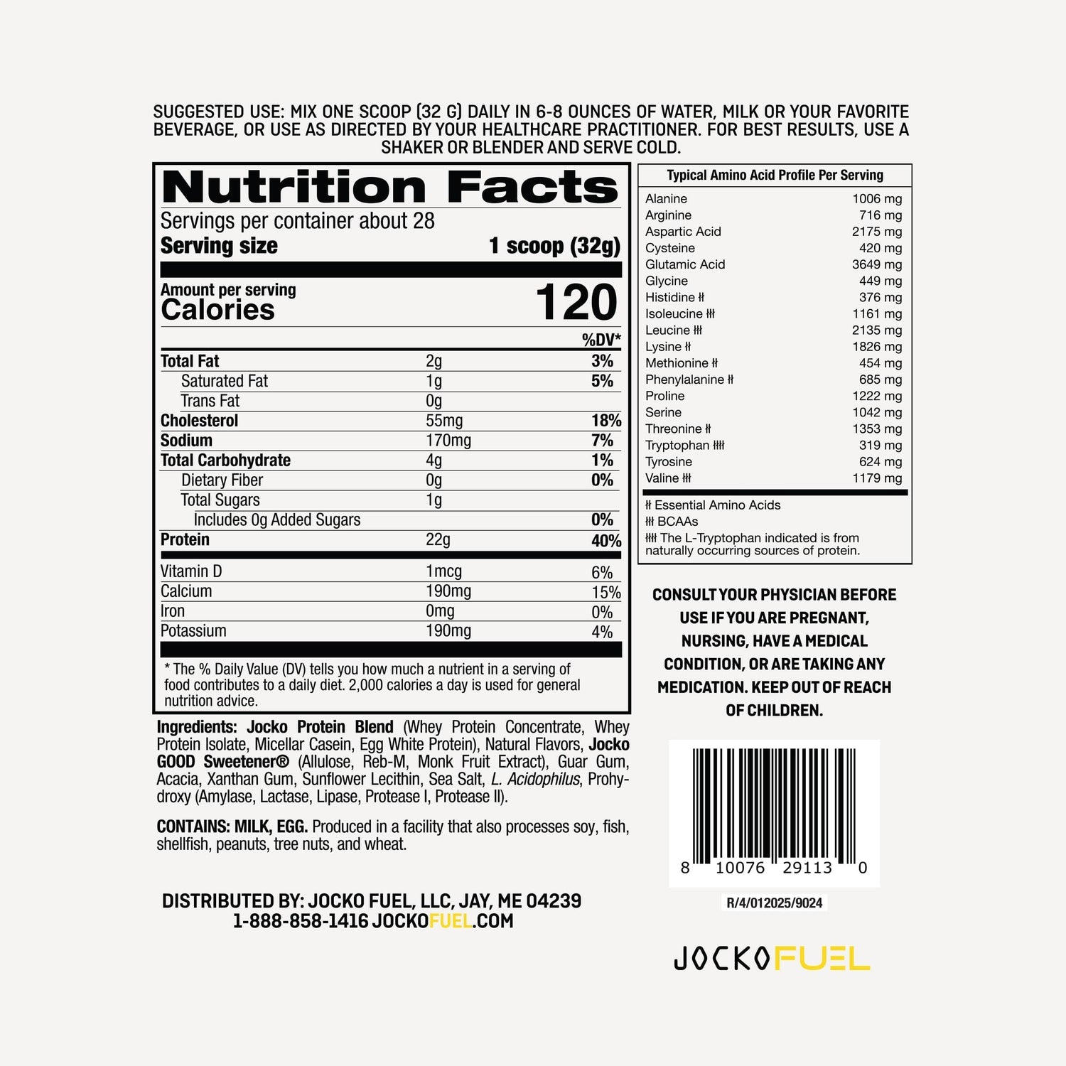 Jocko Fuel MÖLK Protein Powder - Banana Cream - The Fight Hub
