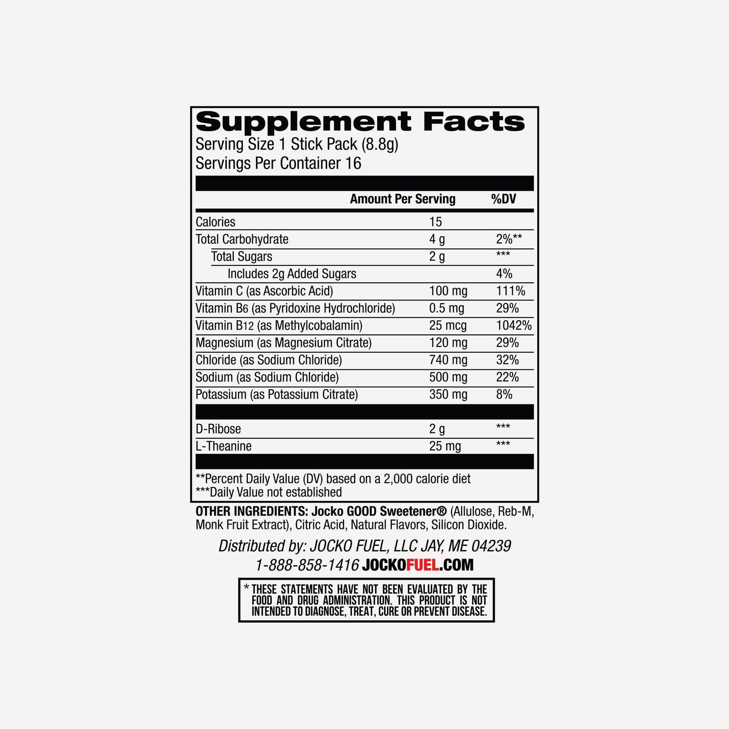 Jocko Fuel - Jocko Hydrate Sticks - Fruit Punch - The Fight Hub