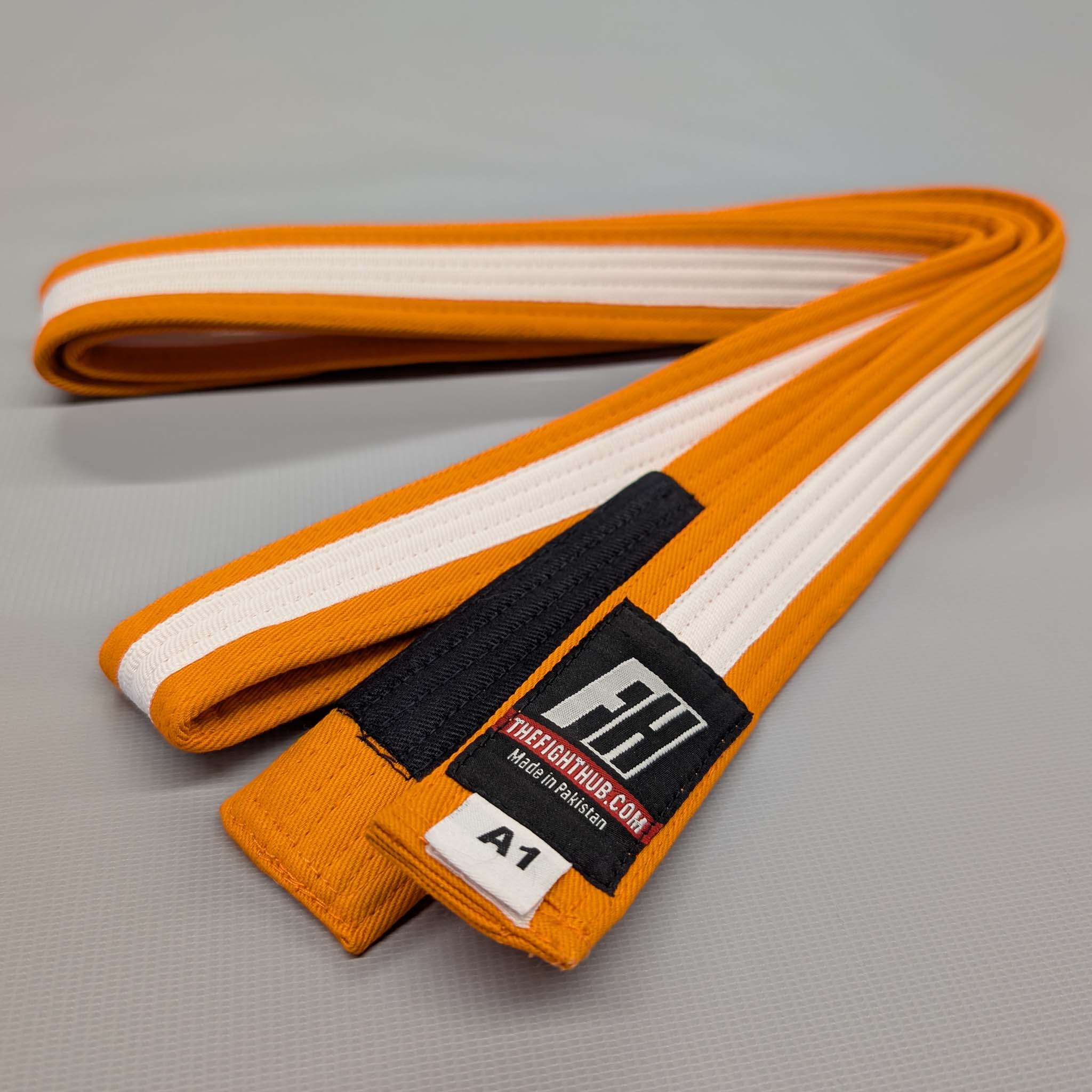 Kids' BJJ Belts (Orange/White)