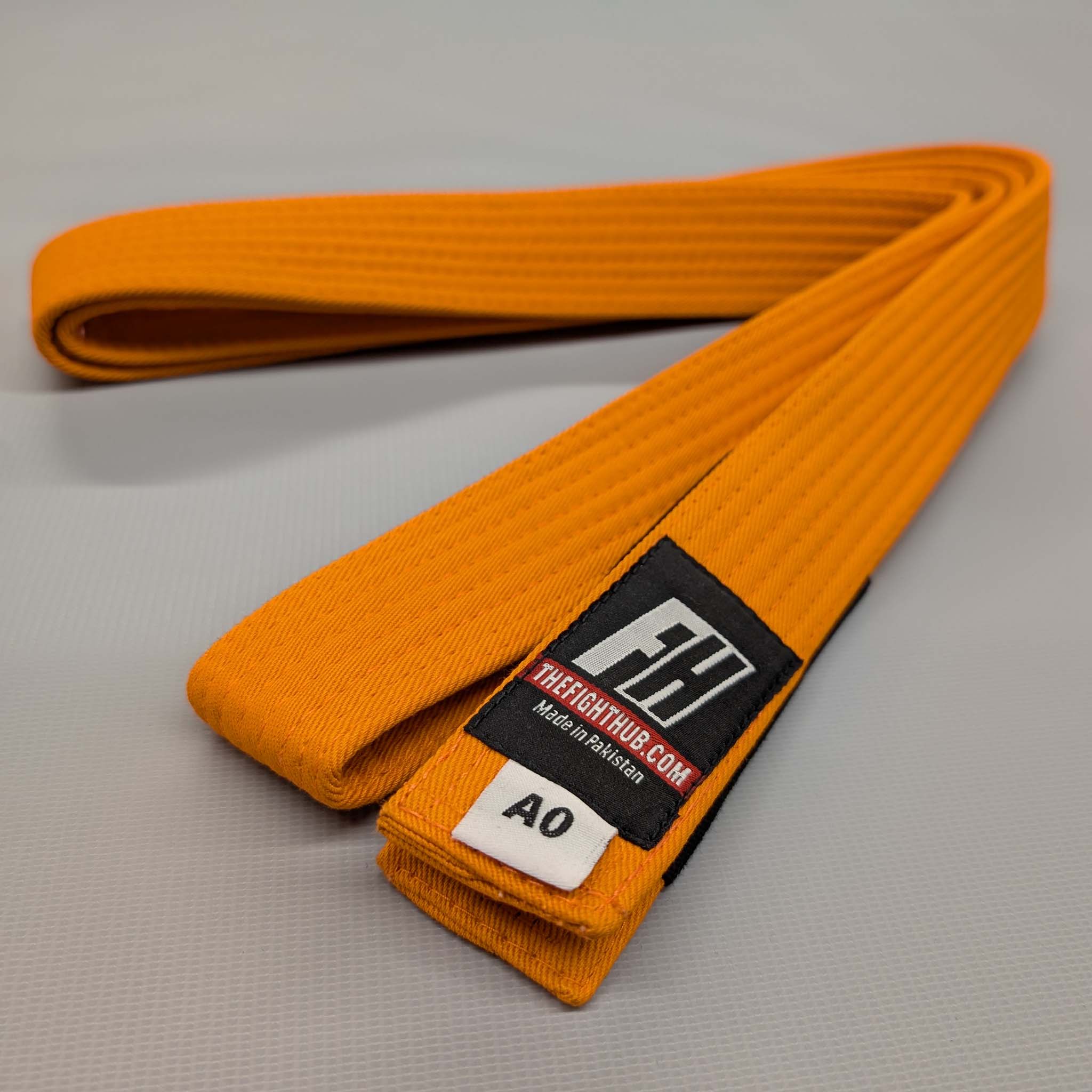 Kids' BJJ Belts (Solid Orange)