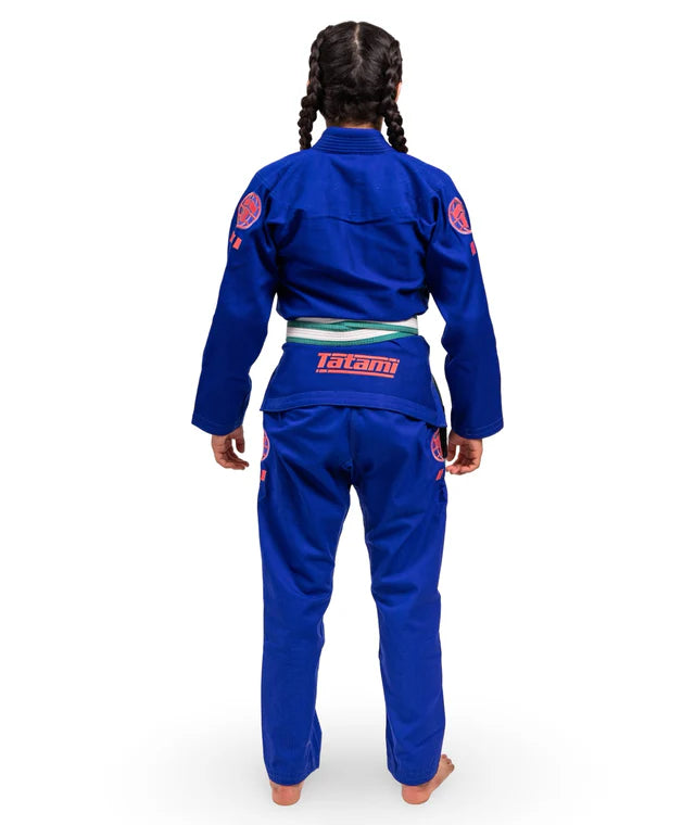 The Kids' Tatami Pro Series Gi (Blue & Wild Rose)