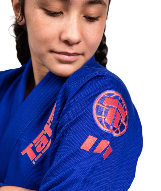 The Kids' Tatami Pro Series Gi (Blue & Wild Rose)