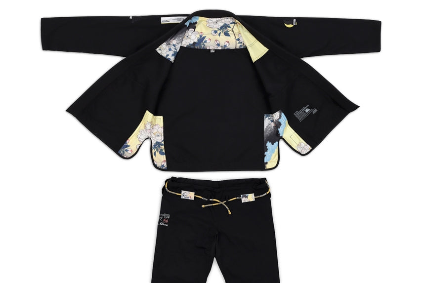Kitsune "Bloom" BJJ Gi - Black - The Fight Hub