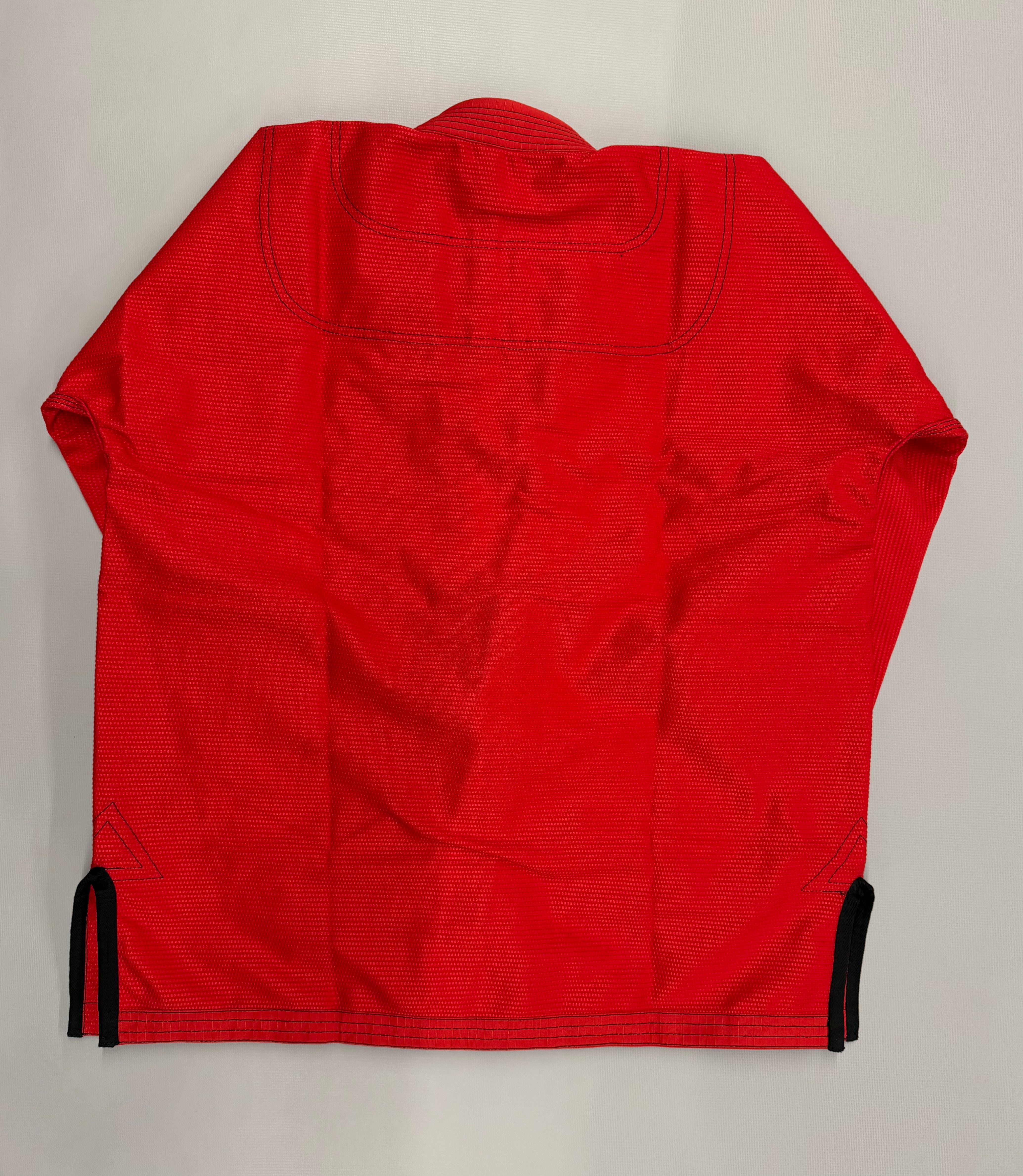 Pearl Weave BJJ Gi – Adult (Red with Black Contrast Stitching)