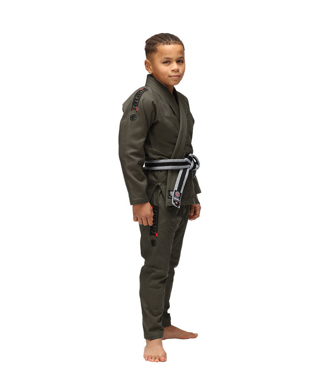 Tatami Elements Superlite BJJ Gi - Youth (Khaki) - The Fight Hub