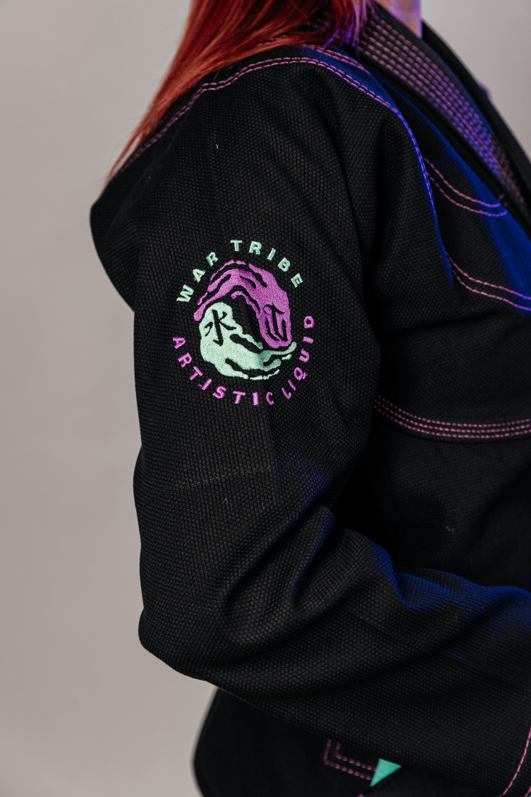 War Tribe Women's Artistic Liquid Jiu Jitsu Gi - Black - The Fight Hub