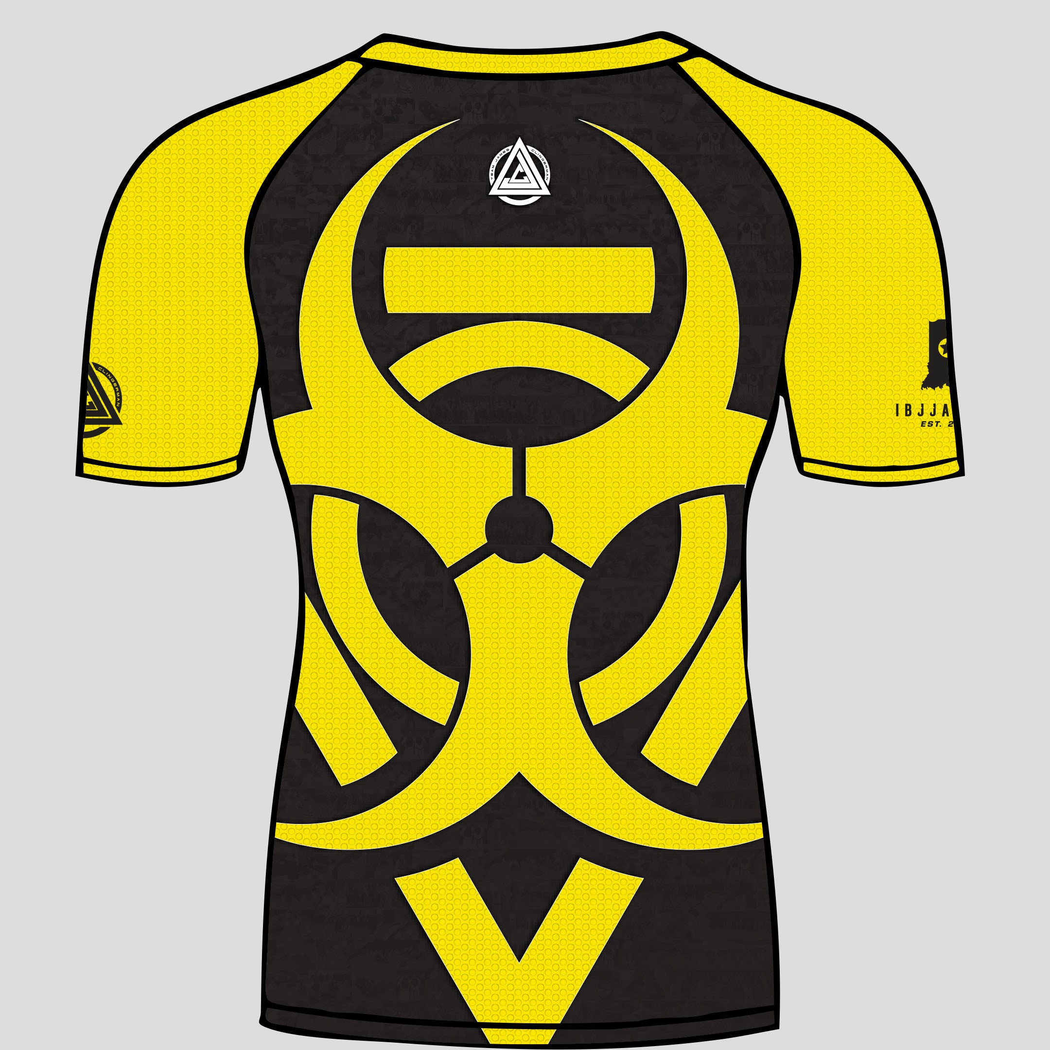 Gray/Yellow Ranked Rashguard (PRE-ORDER)